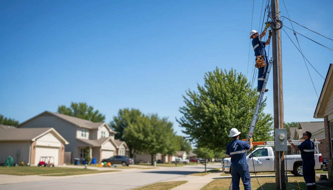 Residential electrician providing installation services in State University, AR